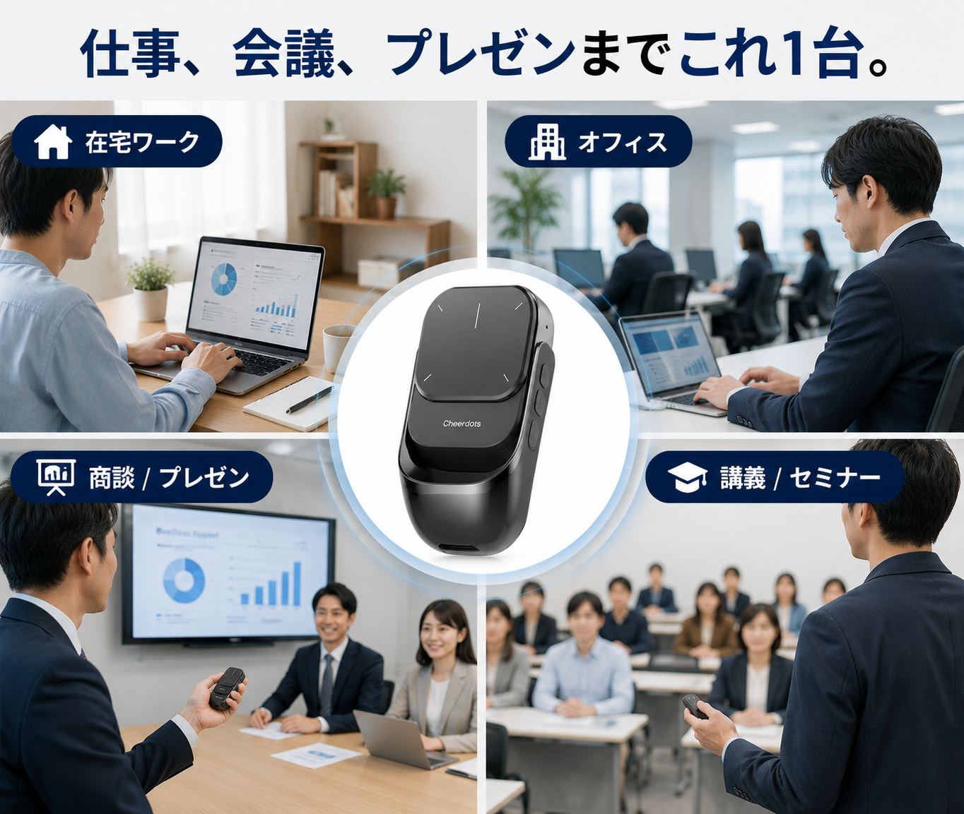 スマートタッチマウス｜プレゼン・録音対応 多機能ワイヤレスマウス